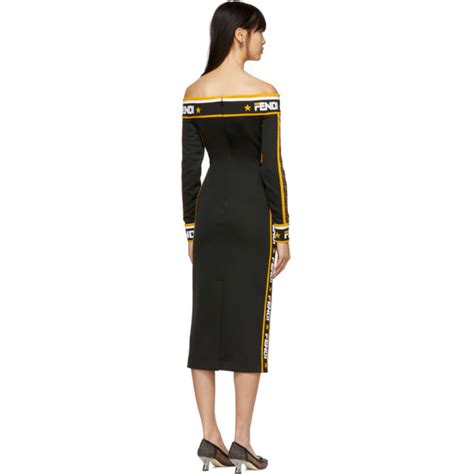 fendi off shoulder dress|Fendi jeans for women.